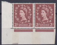 S46b  2d Wilding Blue Phos Cream with 1 x 6mm Band typo left UNMOUNTED MINT