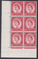 2½d Wilding Tudor Wmk Cylinder 17 No Dot perf type A(E I) UNMOUNTED MINT MNH
