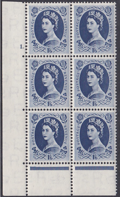 1 6 Wilding Tudor Wmk Cylinder 1 Dot perf type C(E P) UNMOUNTED MINT MNH