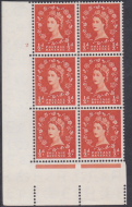 ½d Wilding Edward Crown cylinder 2 No dot Perf C(E P) UNMOUNTED MINT