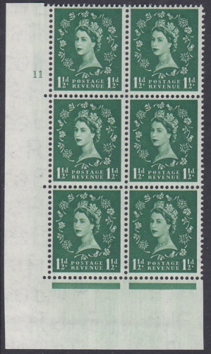1½d Wilding Edward Cyl 11 No Dot perf type A(E I) UNMOUNTED MINT MNH
