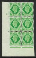 Sg 471 1939 7d Dark colours 10 Dot perf 5 block 6 UNMOUNTED MINT