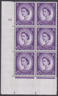 3d Blue Phosphor on White cyl 62 No Dot perf type A(E I) UNMOUNTED MINT