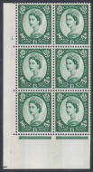 1 3 Blue Phosphor on Cream cylinder 1 Dot perf A(E I) UNMOUNTED MINT