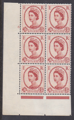 4½d Wilding Multi Crowns on Cream Cyl 6 No Dot perf A(E I) UNMOUNTED MINT