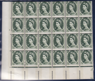 S128 Sg617c 9d wilding 2 no dot phosphor with major misperf  UNMOUNTED MINT MNH