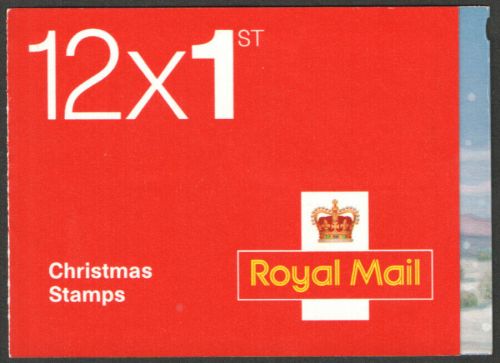 LX34 2007 Christmas Greetings Barcode Booklet 12 x 1st class - No Cylinder