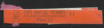 ½d Multi Crown Cream watermark Vertical Delivery Coil leader W 11 MNH