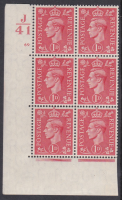 1d Red cylinder Block Control J41 69 No dot Perf 5(E I) UNMOUNTED MINT MNH