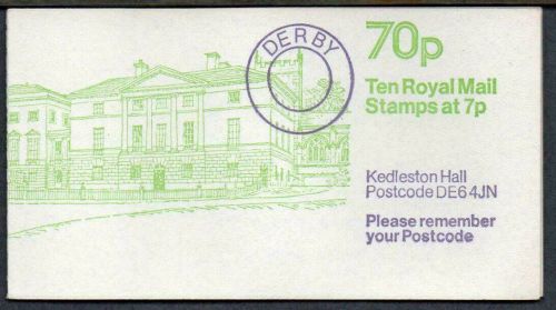 FD7a 1979 70p Kedleston Hall Folded Booklet - Complete