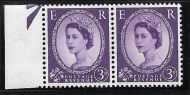 S78ba S78ba 3d Wilding Phosphor pair with variety - UNMOUNTED MINT