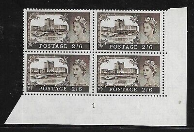 2 6 Bradbury Wilkinson Castles - Cylinder 1 UNMOUNTED MINT MNH