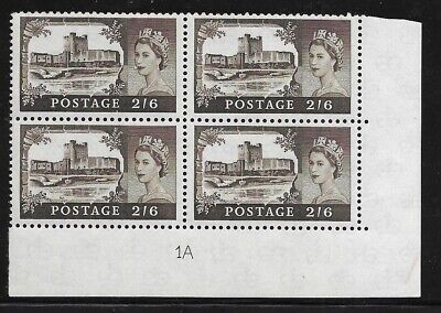 2 6 Bradbury Wilkinson Castles - Cylinder 1A UNMOUNTED MINT MNH