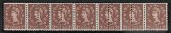sg 573 Variety 2d multi crown with extra perfs affecting 5 stamps UNMOUNTED MINT