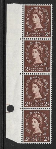 2d Wilding Edward Crown with Dr blade flaw - UNMOUNTED MINT