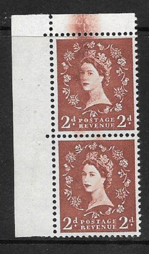 2d Wilding Multi Crown Cream with Dr blade flaw - UNMOUNTED MINT