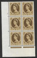 1 - Wilding Edward Wmk Cylinder 3 Dot perf type A(E I) UNMOUNTED MINT