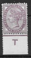 Sg 172 1d lilac control T perf Single UNMOUNTED MINT