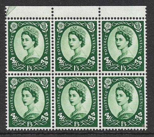S143a 1 3 Wilding Multi Crown Cream - white flaw in hair UNMOUNTED MINT MNH