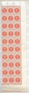 ½d Vermilion - large block of 30 stamps UNMOUNTED MINT