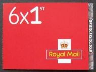 PM73 2020 Coronation Street 6 x 1st Self Adhesive Booklet No Cyl