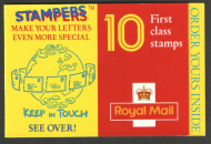 HD17 10 x 1st Class Barcode Booklet - Complete - Cylinder W35W22W28