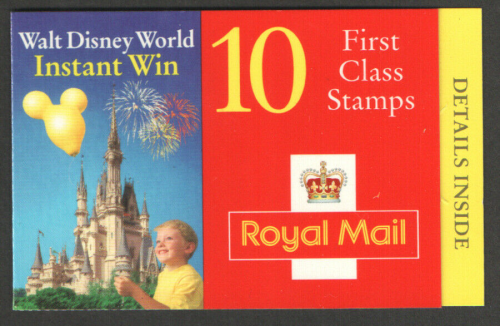 HD29 Disney Booklet 10 x 1st Class NVI Booklet - Cylinder B11