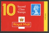 HC7 1991 10 x 2nd Class Walsall Barcode Booklet - complete - Cylinder W7W4