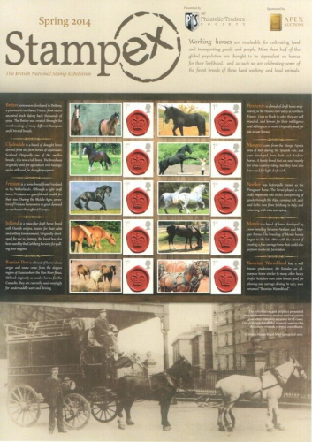 BC-426 stampex spring 2014 smiler sheet unmounted mint complete