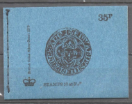 DP3 June 1974 - British Coins 35p Stitched Booklet Complete