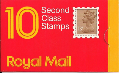 GI1b 1986 10 x 2nd Barcode Booklet - No Cylinder