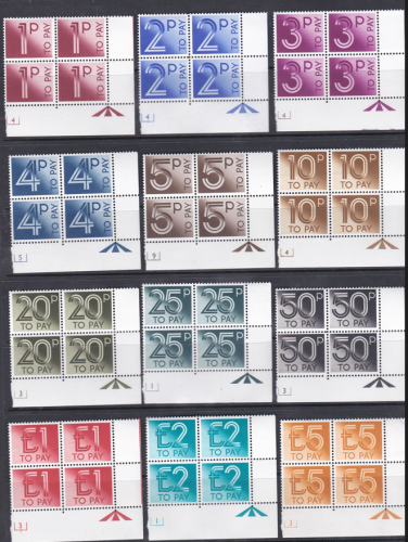 D90-101 1982 cylinder blocks of 4 set UNMOUNTED MINT