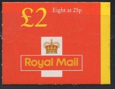 GB FW8 £2 Folded booklet - new style 8x25p - Cylinder Q1Q1