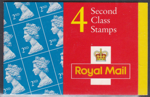 HA12a 4 x 2nd class stamps barcode booklet - No Cylinder