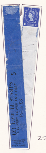 1d Edward Crown watermark Vertical Delivery Coil leader Z 5 MNH