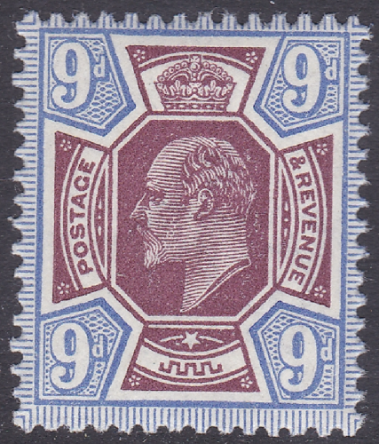 sg306 m41(1)  9d deep Red purple + light blue Somerset House UNMOUNTED MINT