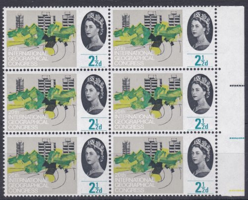 Sg 651a 1964 Geographical 2 1 2d (Ord) - lShort line under value UNMOUNTED MINT