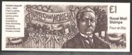 FH32 1994 20th Century Prme Ministers Series #1 - £1 Folded Booklet - Cyl W3 W4