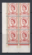 4½d Wilding Phos graphite Narrow Band Left Cylinder 6 dot UNMOUNTED MINT
