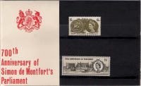 700th anniv of parliament presentation pack Unmounted Mint Sealed