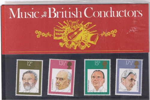 1980 Presentation Pack 120 Music  British Conductors UNMOUNTED MINT