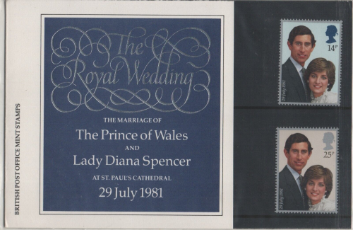 1981 Royal Wedding Presentation pack 127a UNMOUNTED MINT
