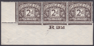 D13 2d Block Cypher Postage due  Control R32 Imperf UNMOUNTED MINT