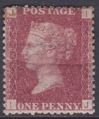 SG 43 1d Penny Red Lettered I-J plate 159 MOUNTED MINT