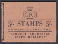H36 5 - Wilding GPO booklet -  Dated Nov 1958 UNMOUNTED MINT MNH