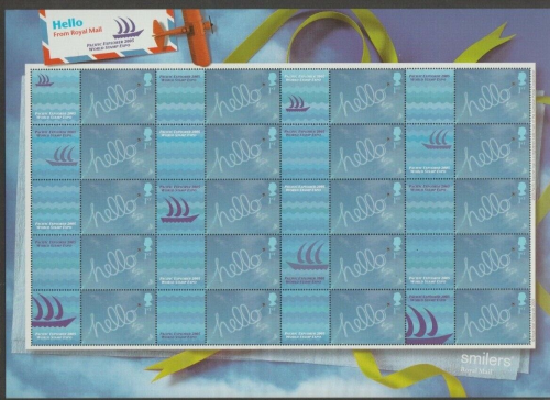 GB 2005 LS24 Hello smiler sheet UNMOUNTED MINT MNH