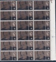 1965 Churchill 4d (Ord) Dry Print Variety - UNMOUNTED MINT