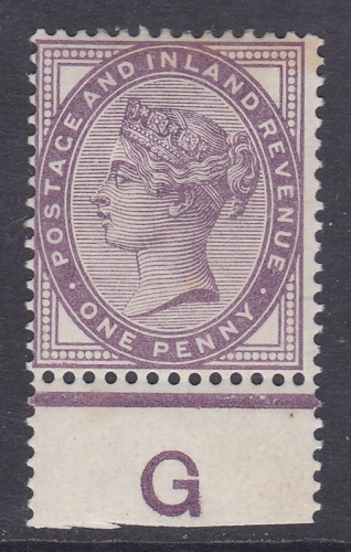 1d lilac control G perf single MOUNTED MINT