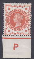 ½d Vermilion Jubilee control P imperf single MOUNTED MINT