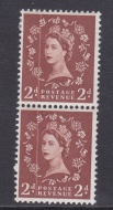 Sg573 S40 2d Wilding Multi Crown Pair w  dr blade flaw UNMOUNTED MINT
